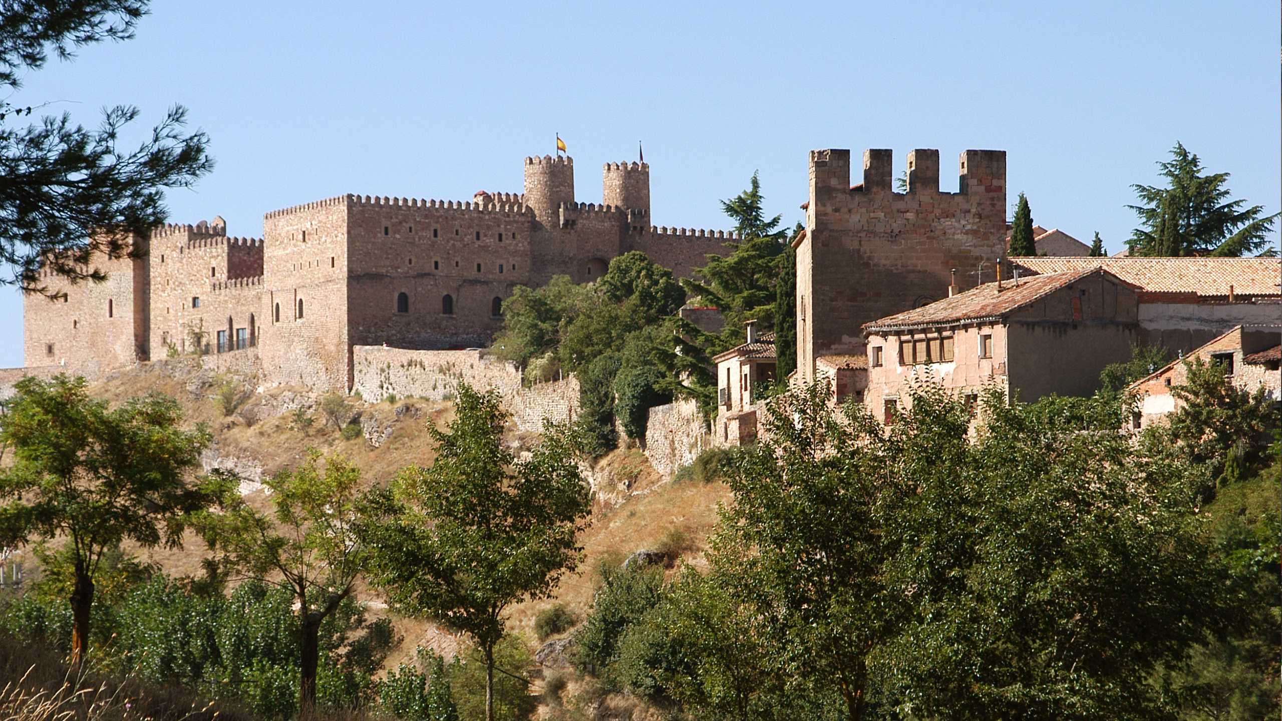 Vista del Castillo de Sigüenza desde el Abrevadero